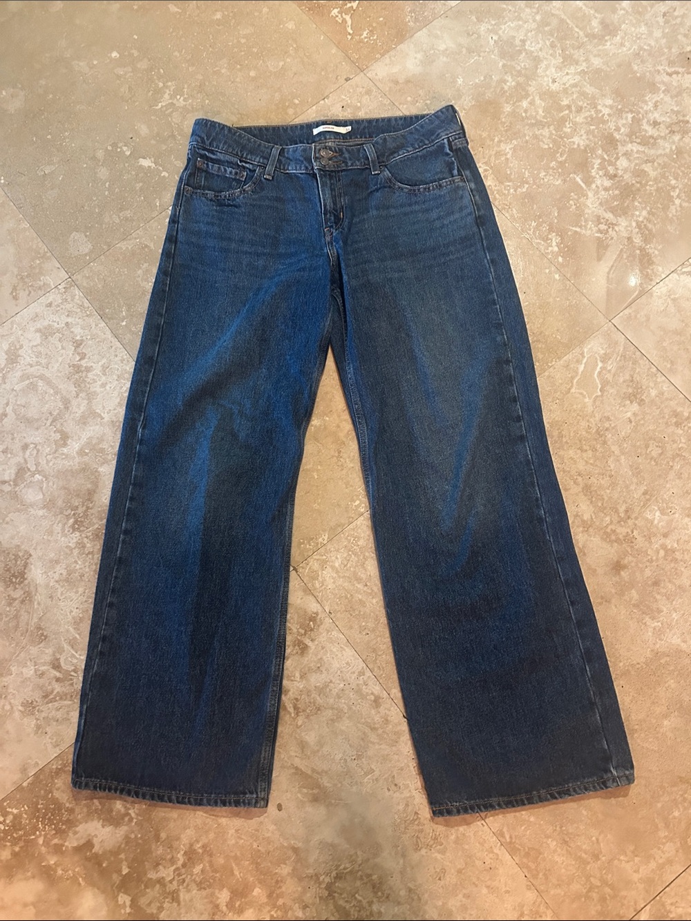 Levi's Dark Blue Wide-Leg Women's Jeans
